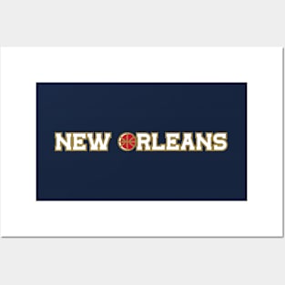 New Orleans basketball city Posters and Art